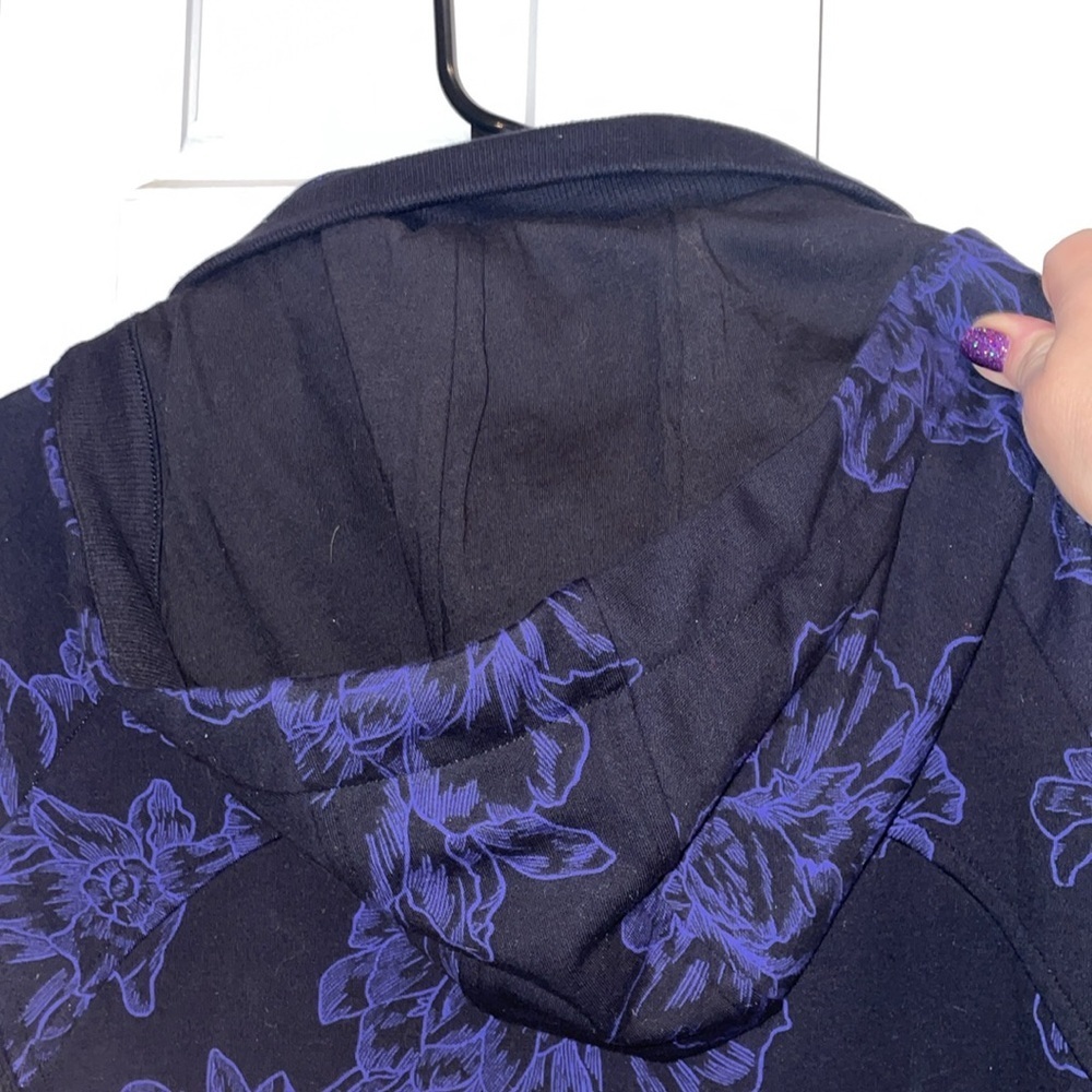 Athleta Purple/Black Jacket w/Hoodie- Small - Picture 6 of 6